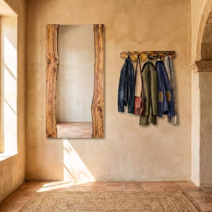 500- 1000 Year Old Ancient Olive Wood Mirror